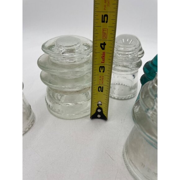 6 Hemingray Insulators antique Made in Usa 4 gray 2 green - Picture 13 of 16